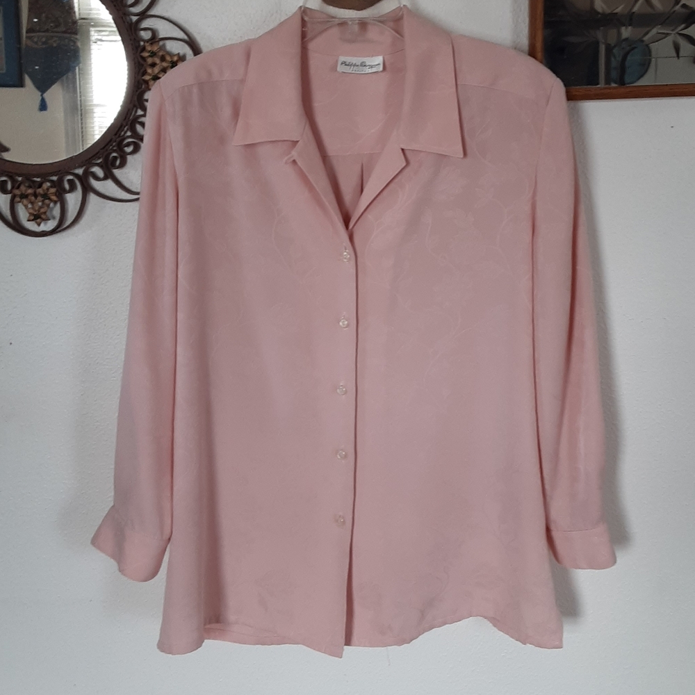 VINTAGE PHILIPPE MARQUES PETITES BLOUSE, SIZE 14